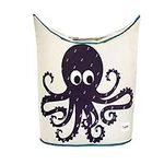 3 Sprouts Baby Laundry Hamper - Nursery Laundry Basket for Boys and Girls, Kids Clothes Hamper, Panier a Linge Bebe, Octopus