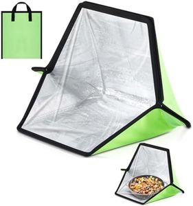 Teenyyou 1 Pack Portable Foldable Solar Oven & Solar Cooker Mini Camp Stove with Sun-powered Heating Outdoor Cookware for Food Reheating & Compost Acceleration (Green)
