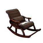 Urban Art Store Rocking Chair Ergonomic Back Style with Cushion Comfort, Brown (URTCUN-003)