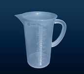 Widely Pure Measuring Jug 1000ml with Handle Transparent Plastic Molded in Polypropylene