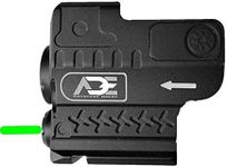 Ade Advanced Optics HG55 Strobe CLASS IIIa Laser Flashlight Combo Sight for Pistol Handgun, Green