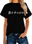 ALAPUSA Be Kind T Shirt Women's Cause Cotton Inspirational Graphic Tees B1 M