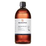 Naissance Apricot Kernel Oil (No. 204) - 900ml - Natural Moisturiser for Skin, Face, Beard, Nails, Hair, Body, Scalp - Massage, Aromatherapy, DIY Beauty, Conditioner