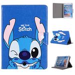 Blue Stitch Case, Boys Favorite Heores Character Tablet Kids Case For Universal 7 8 9.7 10 10.1 inch Case 7" 8" 9.7" 10" 10.1" inch (Universal 7" (7" Inch), Stitch)