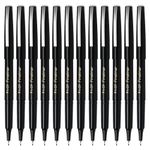 Pilot Fineliner Marker Pens, Fine Point, Black Ink, Dozen Box