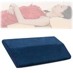 METRON-3”(H) Memory Soft Foam Lumbar Pillow for Lower Spine & Back Support for Sleeping Helps Pre & Post Surgery Hip Back Pain