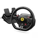 Thrustmaster T98 Racing Wheel Ferrari 296 GTS Edition – Magnetic T2PM Pedals – 240° Rotation – 3 Driving Profiles – Official Xbox & PC Licensed Steering Wheel – Immersive Sim Racing Gear – Black