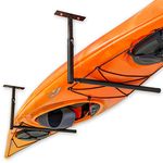 StoreYourBoard Single Kayak Ceiling Rack, Adjustable Storage Mount, Overhead Garage System (X-Large)