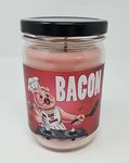 Bacon Candle ~ Maple Bacon Scent ~ All Natural Premium Soy Candles ~ Bacon Lover 12oz Jars (Bacon)