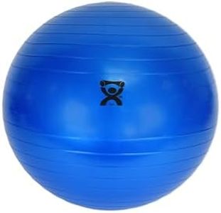 CanDo Non-Slip Vinyl Inflatable Exercise Ball, Blue, 11.8"