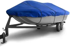 Seal Skin Covers Trailerable Whaler Boat Cover, Heavy-Duty & Waterproof Cover Fits up to 20' L & 96" W, UV-Resistant, Secure Fit with Straps, Ideal for Boston Whaler, Carolina Skiff, Mako & Wellcraft
