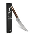 Shun Cutlery Kanso Boning & Fillet Knife 6.5”, Easily Glides Through Meat and Fish, Authentic, Handcrafted Japanese Boning, Fillet and Trimming Knife,Silver