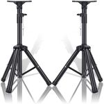 Universal Speaker Stand - Dual Height Adjustability from 90-180cm Supports Up to 50KG,35mm Compatible Insert for Home Stage Studio Monitor Stands Speaker Tripod Stand for Large Speakers(2Pcs,90-180CM)