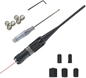 Pinty Red Laser Bore Sight Kit for .22 to .50 Caliber, Red Dot Boresight, Rifle Scope Sighting Accessories, High Power Laser Bore Sighter for Shotgun 380 45 Pistol