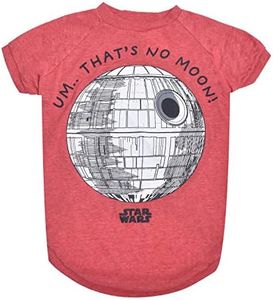 Star Wars for Pets That's No Moon Dog Tee | Star Wars Dog Shirt for Large Dogs | Size Large | Soft, Cute, and Comfortable Dog Clothing and Apparel, Cute Dog Clothes