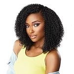 Sensationnel Curls Kinks & CO Textured Clip In Human Hair Blend Hair Extension 9PCS - GAME CHANGER 10 INCH (1 Jet Black)