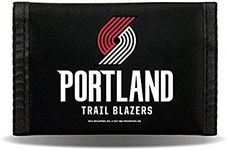 Rico Industries NBA Portland Trail Blazers Nylon Tri-Fold Wallet Nylon Tri-Fold Wallet, 3' x 5'