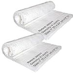 Simond Store 2 Pcs Ceramic Fiber Insulation Roll, 8# Density 2600F, 1" X 12" X 24" Fireproof Insulation Blanket for Pizza Oven Forge Foundry Furnace Wall Fireplace and Dishwasher Insulation - 2 Pieces