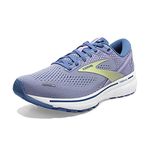 Brooks Women's Ghost 14 Running Shoe, Purple Impression Dutch Lime, 7.5 UK