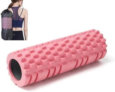 Foam Roller, 33cm Foam Roller For Physical Therapy, Back Roller With Carry Bag, Foam Roller For Back, Foam Rollers For Muscle Massage, Roller For Muscles Deep Tissue (Pink-33cm)