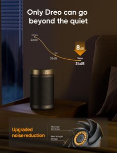 Dreo 1500W Electric Space Heater – Portable Gold Room Heater