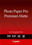 Canon Pro Premium PM-101 - Smooth matte - 310 micron - A3 (297 x 420 mm) - 210 g/m² - 20 sheet(s) photo paper - for PIXMA PRO-1, PRO-10, PRO-100