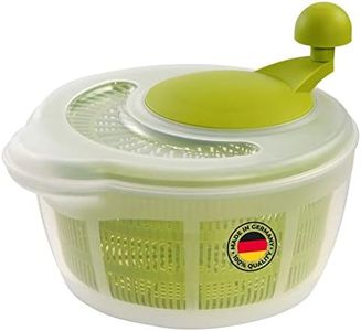 Westmark German Vegetable and Salad Spinner with Non-Slip Base and Pouring Spout (Green/Clear)