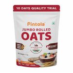 Pintola Oats 1kg, Rolled Oats, Diet Food, Weight Management, Natural Whole Grain, High in Fibre & Protein, Jumbo Rolled, Breakfast Cereals, Gluten Free Oatmeal, Dalia Porridge