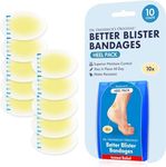 Dr. Frederick's Original Better Blister Bandages - Water-Resistant Hydrocolloid Pads for Foot Protection & Recovery - Blister Relief Pads