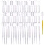 200 Pcs 1ML Plastic Transfer Pipette Disposable Dropper Disposable Plastic Transfer Pipettes Washable Pasteur Pipettes Measuring Pipettors Disposable Dropper for Mixing Acrylic Paints and Lab