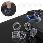 [4 Pack] Miimall Joystick Protectors Compatible with ASUS ROG Ally Clear Lightweight Elastic TPU Protector Rings Wear Resistant Anti-Dust Joystick Accessories for Steam Deck/PS3/PS4/Xbox/ROG Ally