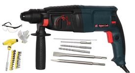 Digital Craft Heavy Duty 2-26 Rotary Hammer Drilling Machine 26mm SDS Plus 3 Mode With 24Pc Tool Kit and Goggle