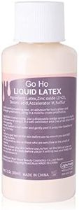 Go Ho Liquid Latex SFX Makeup(1 oz),Halloween Monster Zombie Makeup,Quick Drying Multi-Purpose Liquid Face Paint for Scar Wound Peeling Skin Wrinkles Stipples Burns Blisters,Light Flesh