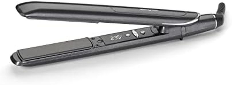 BaByliss Platinum Diamond 235 Hair Straighteners, Super Ionic, Ceramic plates for Enhanced Smoothness & Shine, Memory function, Ultra-fast heat up, 10 heat settings up to 235°C