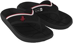 Rider Block NBA Athletic Flip-Flops for Men, Houston Rockets, 7