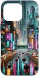 iPhone 16 Pro Cyberpunk Cityscape Futuristic Luminous Retrofuturism Case