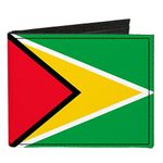 Buckle-Down Canvas Bifold Wallet - Guyana Flag