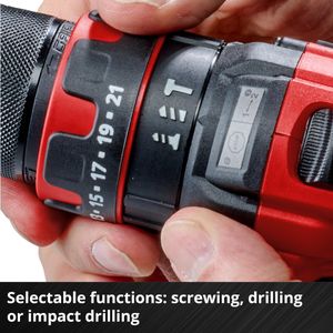Einhell 18V Cordless Impact Drill Driver Set – 3-in-1 Hammer, Screwdriver, Battery & Charger