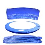 Greenbay 8FT 244cm Premium Replacement Trampoline Surround Pad | UV resistant PVC top | EPE foam(thickness:15mm, width:300mm) | Safety Guard Spring Cover Padding Pads Blue