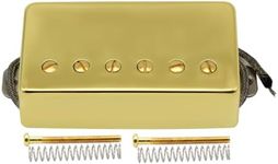 FLEOR Alnico5 Guitar Humbucker Pickup Golden Bridge Pickups Compatible with LP style Guitar Part