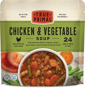 True Primal Chicken & Vegetable Soup 8-pack, Ready to eat, Gluten free, Paleo, Pastured chicken, Whole30, Bone broth