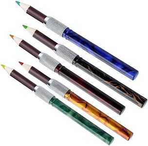 Art-n-Fly Pencil Extenders Set of 5 Pencil Lengthener for Color Pencils