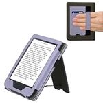 kwmobile Case Compatible with Kobo Clara 2E / Tolino Shine 4 - Cover Faux Nubuck Leather e-Reader Flip Case - Lavender