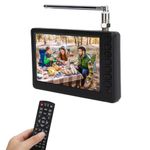 5 Inch TV, 1080P Pocket Car TV with Antenna, Portable Digital TV with 1500mAh Rechargeable Battery, Support USB and TF Card Play, for Traveling,Camping,Seniors,Kids