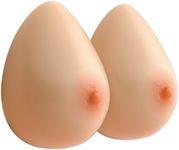 Feminique Silicone Breast Forms | Prosthetic Breast for Transgender, Mastectomy, Crossdressers| Fake Boobs, Fake Breasts - Pair (D/DD Cup (1600g) Pair, Beige)