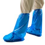 Yuzrbu 50 Pcs (25 Pairs) Disposable Thicker Boot and Shoe Covers 19 inch Tall Extra Large Waterproof Anti-Slip Overshoe