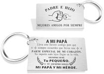 TGCNQ Llavero de Padre e Hijo – Regalo para Papá de Parte de su Hijo – Mejores Amigos por Siempre – Detalle Emotivo en Español – Día del Padre, Cumpleaños
