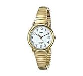 Timex Women's T2H351 Easy Reader 25mm Gold-Tone Stainless Steel Expansion Band Watch