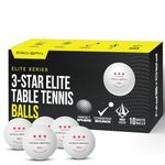 PRO SPIN Elite Series Ping Pong Balls - Premium White 3-Star Table Tennis Balls | Tournament-Level 40+ ABS | Perfect Sphere for Perfect Spin | Superior Accuracy | Reliable Bounce