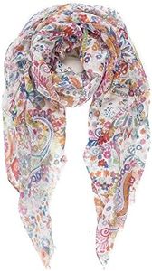 Lightweight Scarfs for Women Boho Floral Flower Chic Fall Winter Fashion Wrap (MST-P082-1)